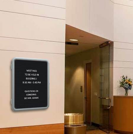 Affordable Enclosed Letter Board with Plastic Frame & Rounded Corners - 18x24 & 24x36 Sizes for Home, Office, or Classroom Organization