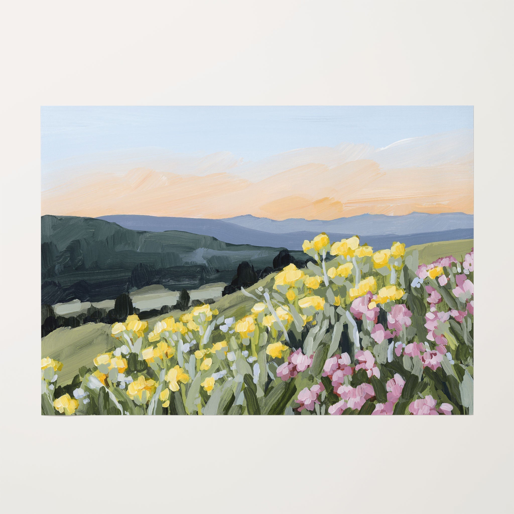 Wasatch Wildflowers Art Print - Handmade Floral Wall Decor for Home, Office & Gifts | Perfect for Living Room, Bedroom & Wedding Decorations