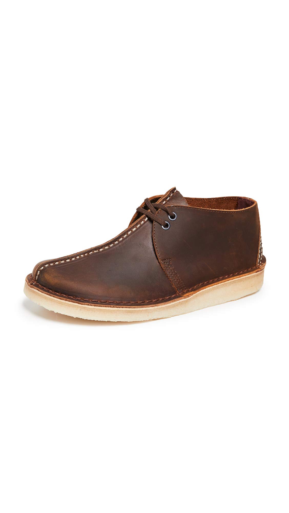 Clarks Men's Desert Trek Moccasin Shoes - Comfortable Casual Loafers for Walking, Travel & Everyday Wear | Premium Leather Slip-Ons for Men