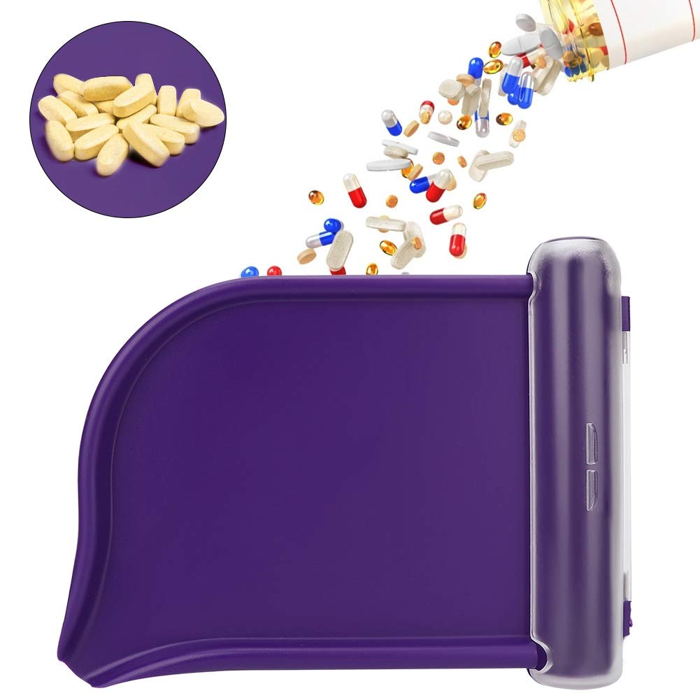 ABS Pill Counting Tray for Pharmacists - Ergonomic Plastic Medicine Dispensing Tray with 7 Compartments - Perfect for Pharmacy Technicians, Drug Counting & Medication Organization (Home/Clinic/Hospital Use)