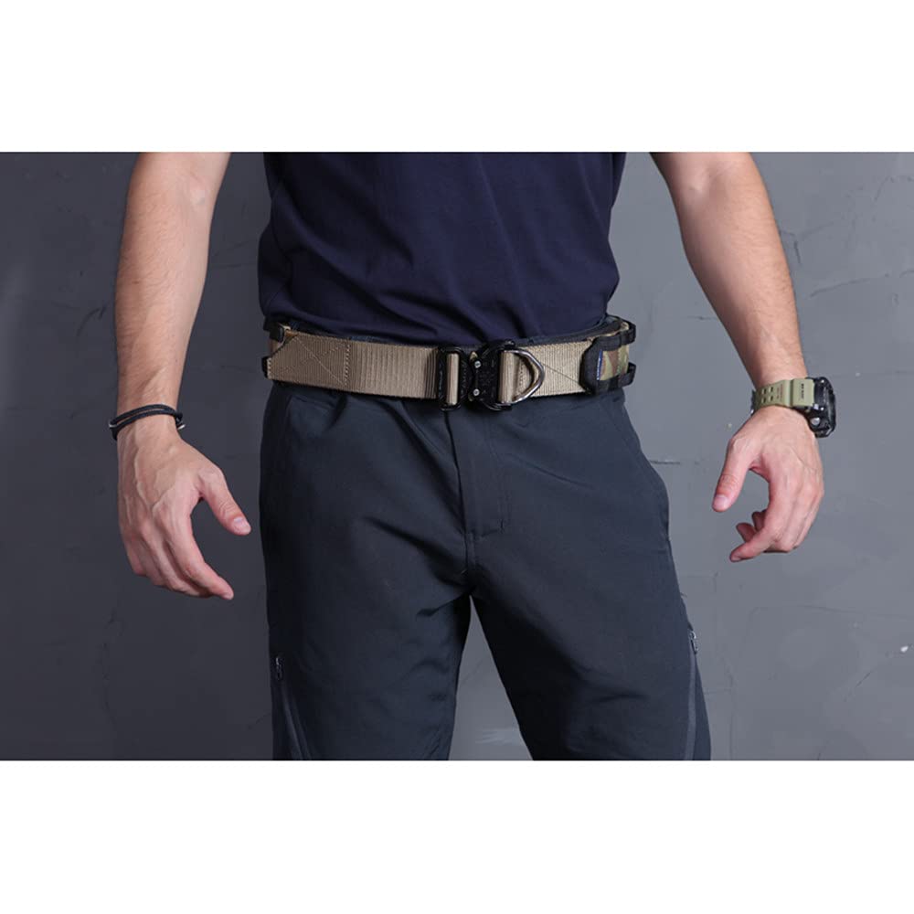 EmersonGear Tactical Belt - Heavy Duty Nylon Webbing Military Belt for Men with MOLLE System & Quick Release Buckle - Perfect for Airsoft, Hunting, Hiking & Outdoor Adventures