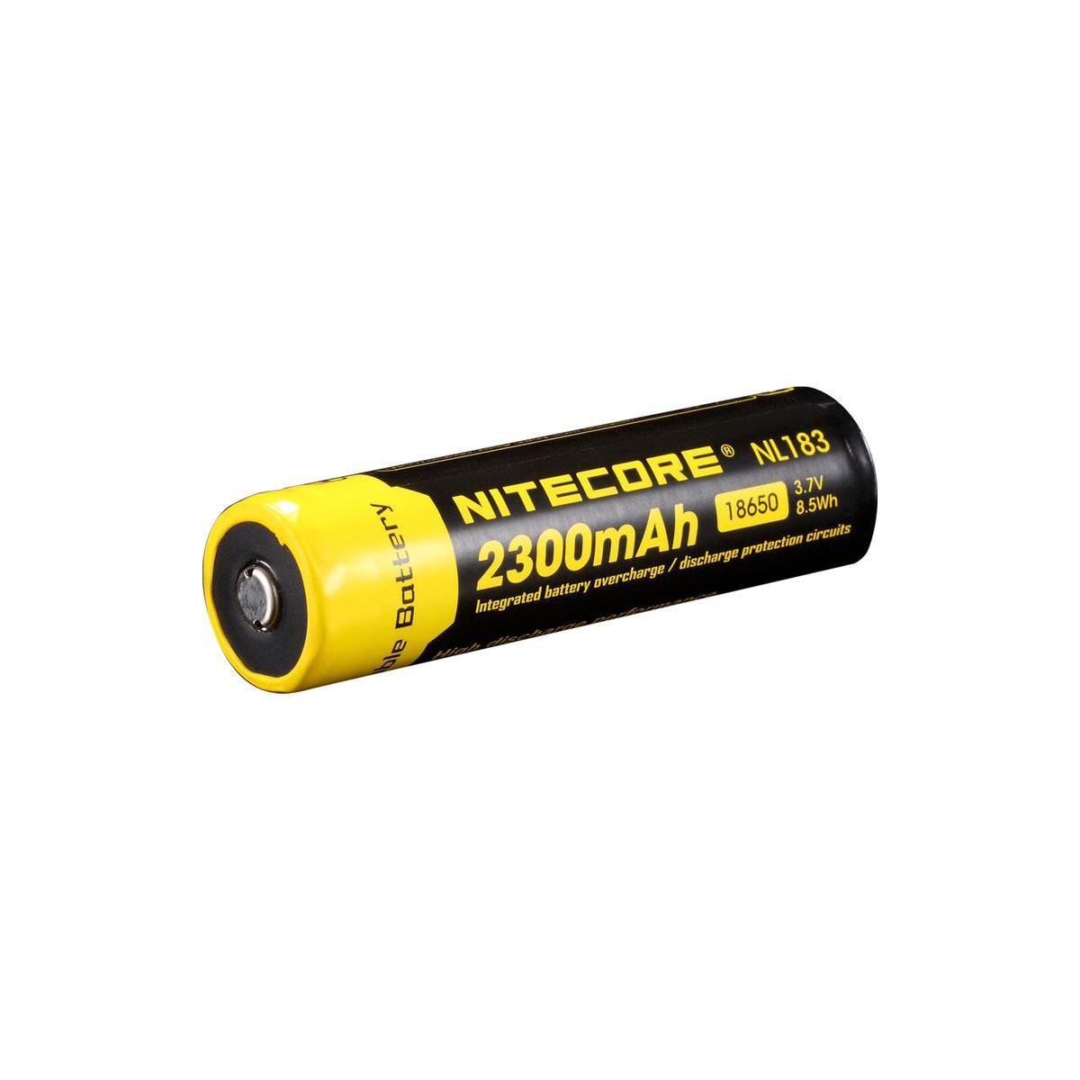 Nitecore NL1823 18650 Rechargeable Battery 2300mAh - High Performance Lithium-Ion Battery for Flashlights, Vape Mods, and Portable Electronics