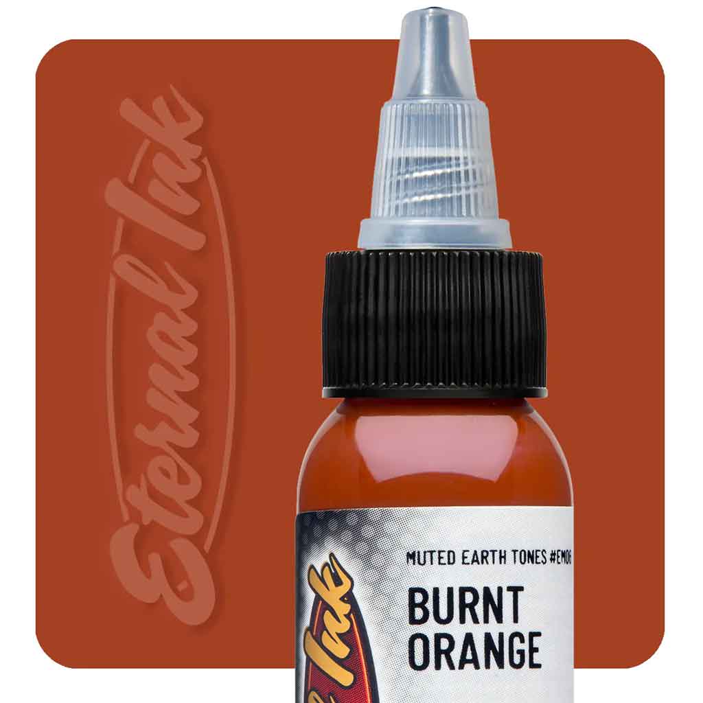Burnt Orange Eternal Ink - Premium Long-Lasting Ink for Calligraphy, Art & Tattoos | Perfect for Artists, Designers & Tattoo Professionals