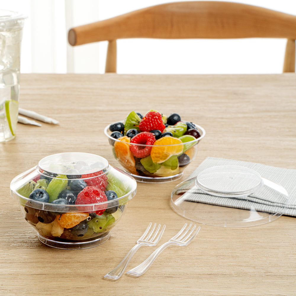 6 oz Clear Plastic Deli Containers with Lids - 10 Pack (4