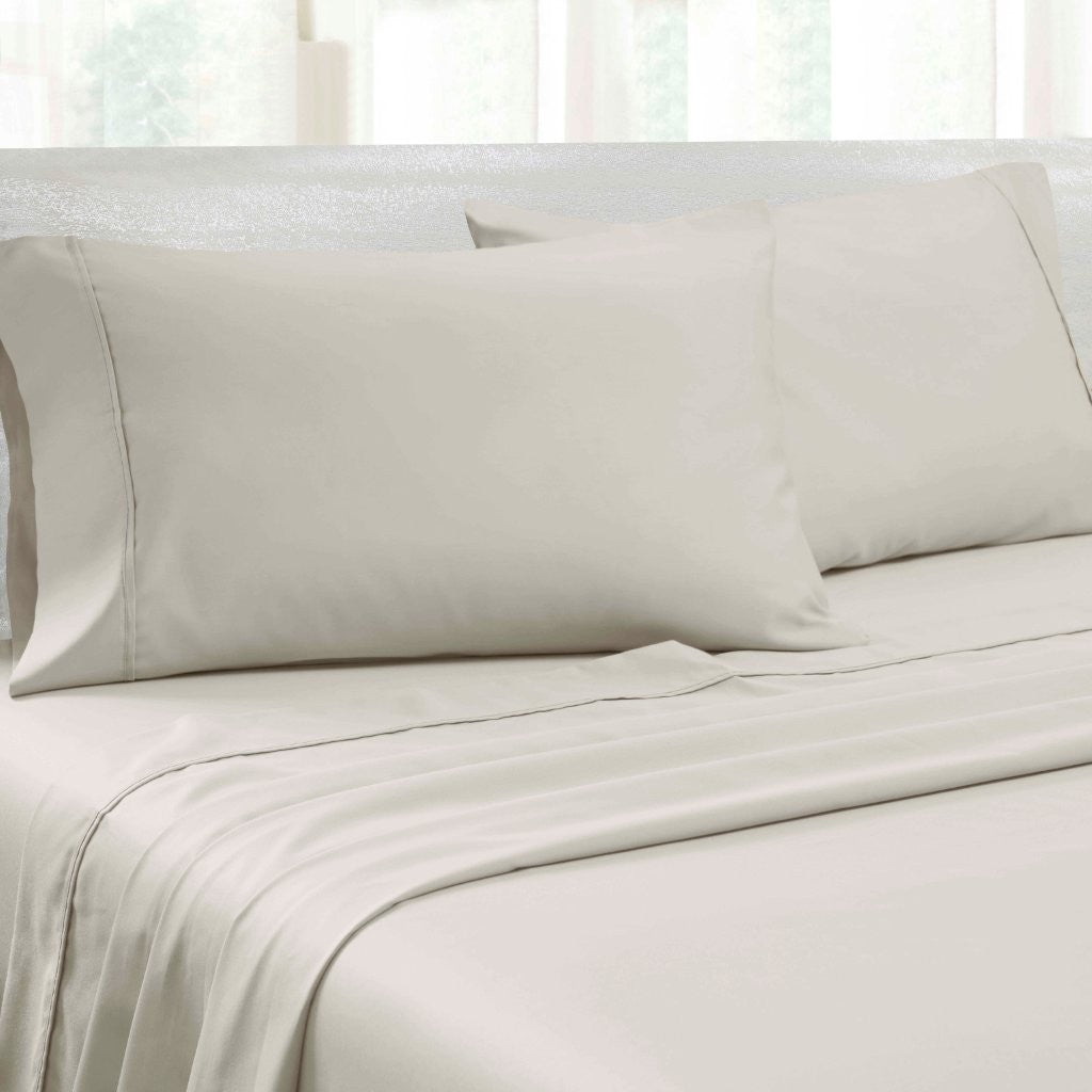 Premium 1400-1500 Thread Count Cotton Blend Deep Pocket Bed Sheet Set - Ultra Soft & Breathable for a Comfortable Sleep - Perfect for Master Bedroom, Guest Room & Dorm