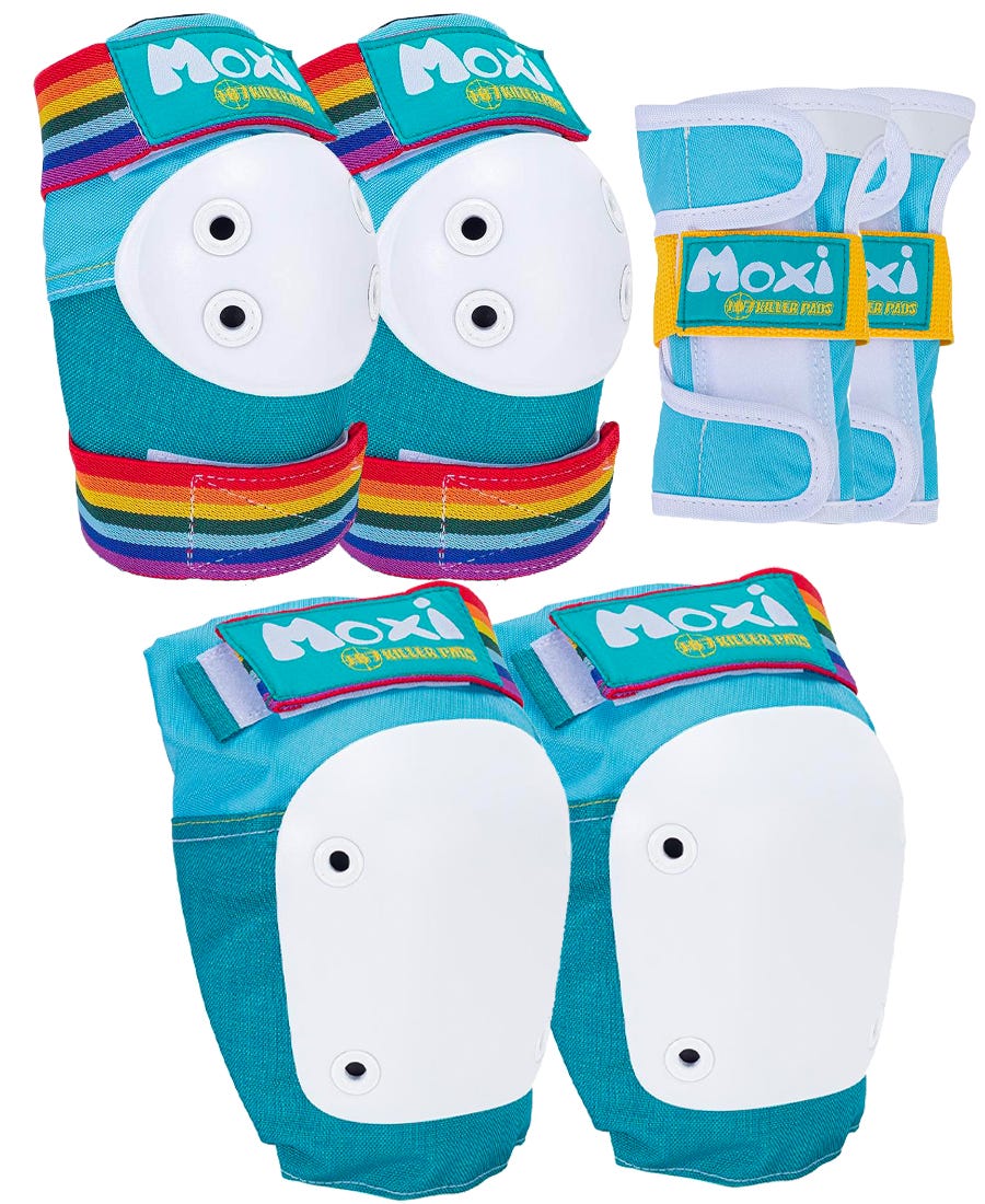 187 Junior Combo Pad Set - 6-Piece Protective Gear for Young Skateboarders & Scooter Riders - Perfect for Kids' Skate Park Safety & Outdoor Sports