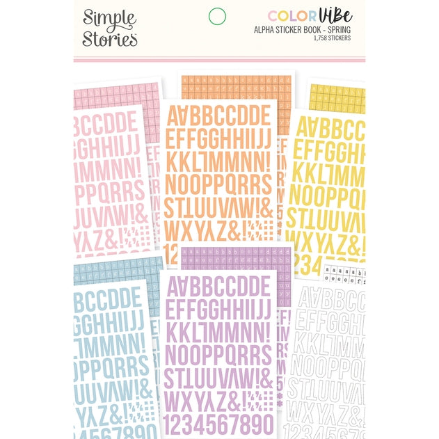 Alphabet Sticker Book - Vibrant Spring Colors for Kids Learning & Classroom Decor | Perfect for Preschool Activities, Scrapbooking & DIY Crafts