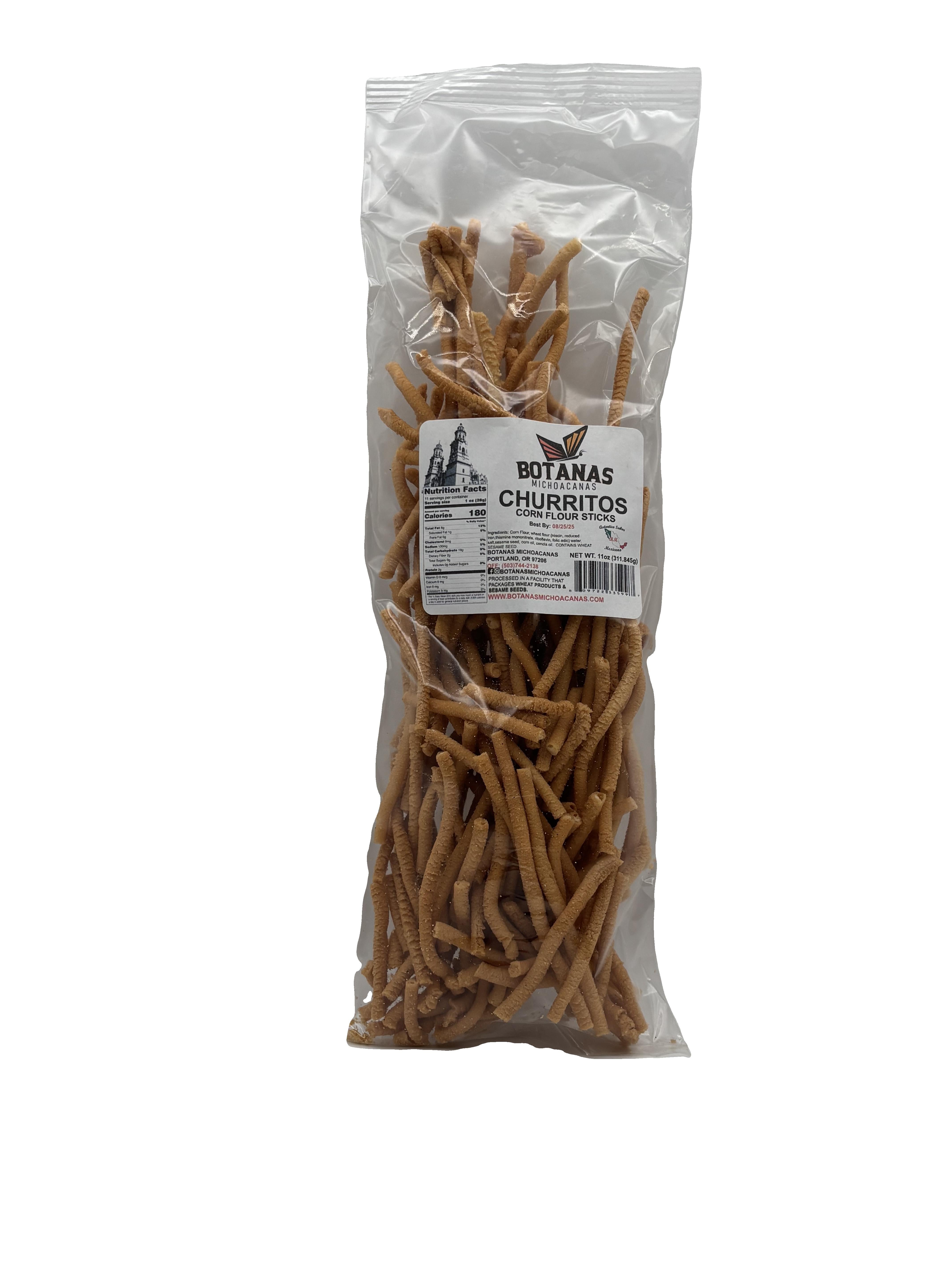 Authentic Mexican Churros Michoacan - 12oz Resealable Bag | Perfect for Parties, Snacking & Dessert Toppings