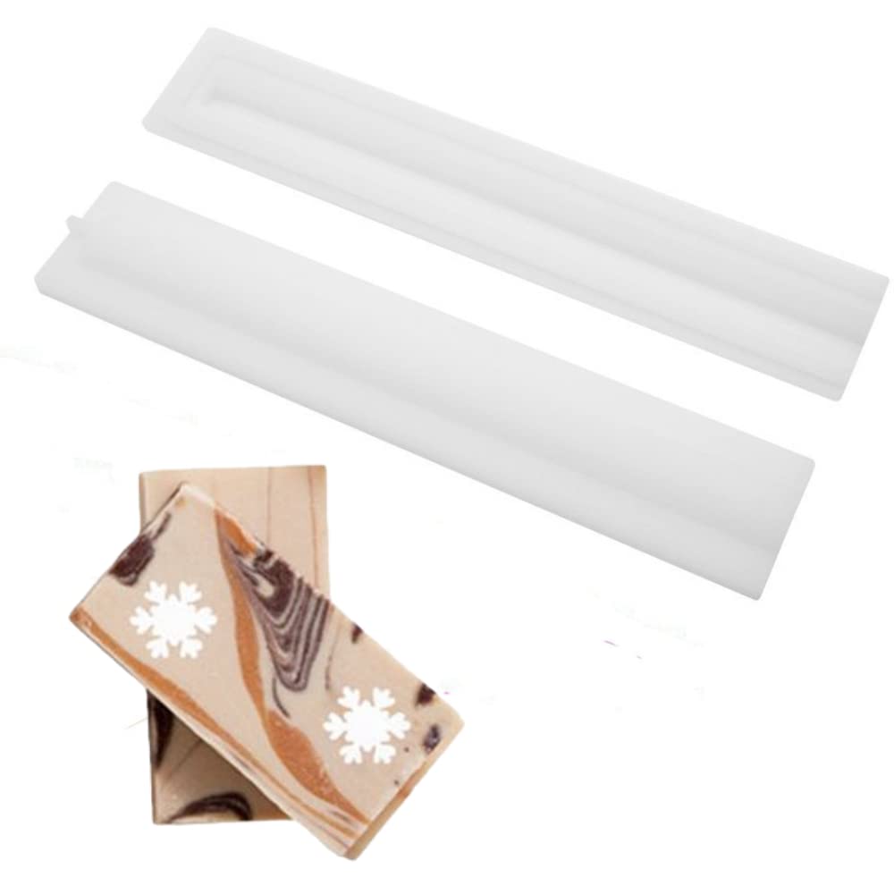 Snowflake Tube Column Silicone Soap Mold - Heart Shape Candle & Soap Making Kit - DIY Craft Supplies for Bath Bombs, Wedding Favors, and Holiday Gifts