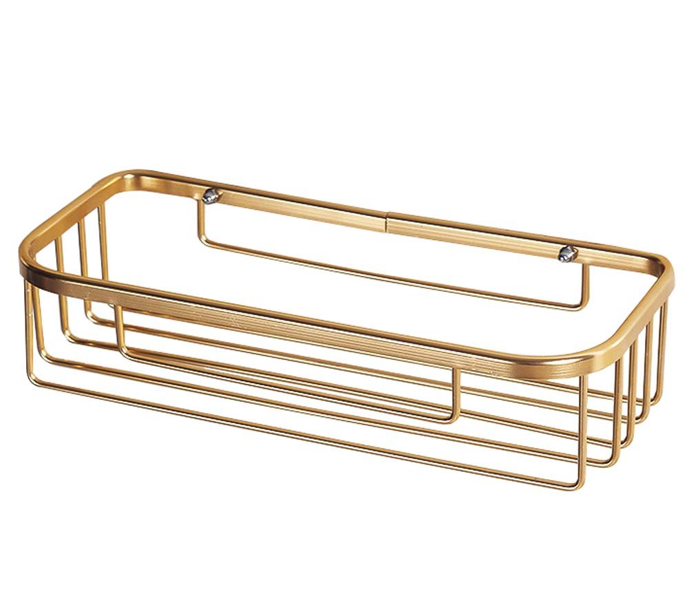 Premium Gold Aluminum Toilet Paper Holder - Durable Bathroom Organizer for Modern Homes, Apartments & Guest Bathrooms