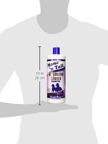 Mane 'n Tail Ultimate Gloss Shampoo for Horses & Humans - 32oz Moisturizing & Shine Enhancing Formula - Perfect for Show Prep & Daily Grooming