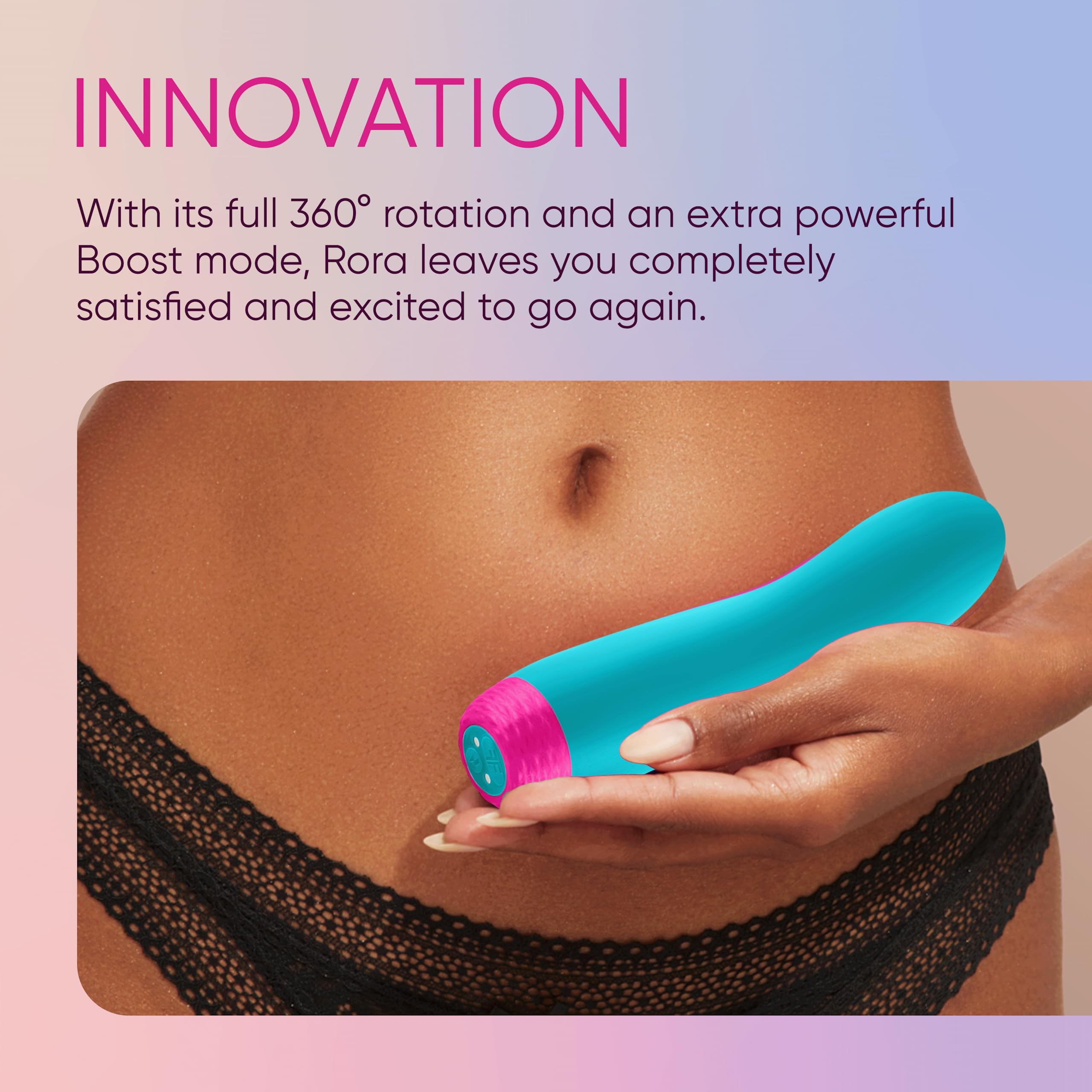 360° Rotating Bullet Vibrator for Women - 3 Speeds & 5 Vibration Patterns with Boost Mode - Waterproof Silicone Adult Sex Toy - Perfect for Solo Play, Couples & Travel (Turquoise)