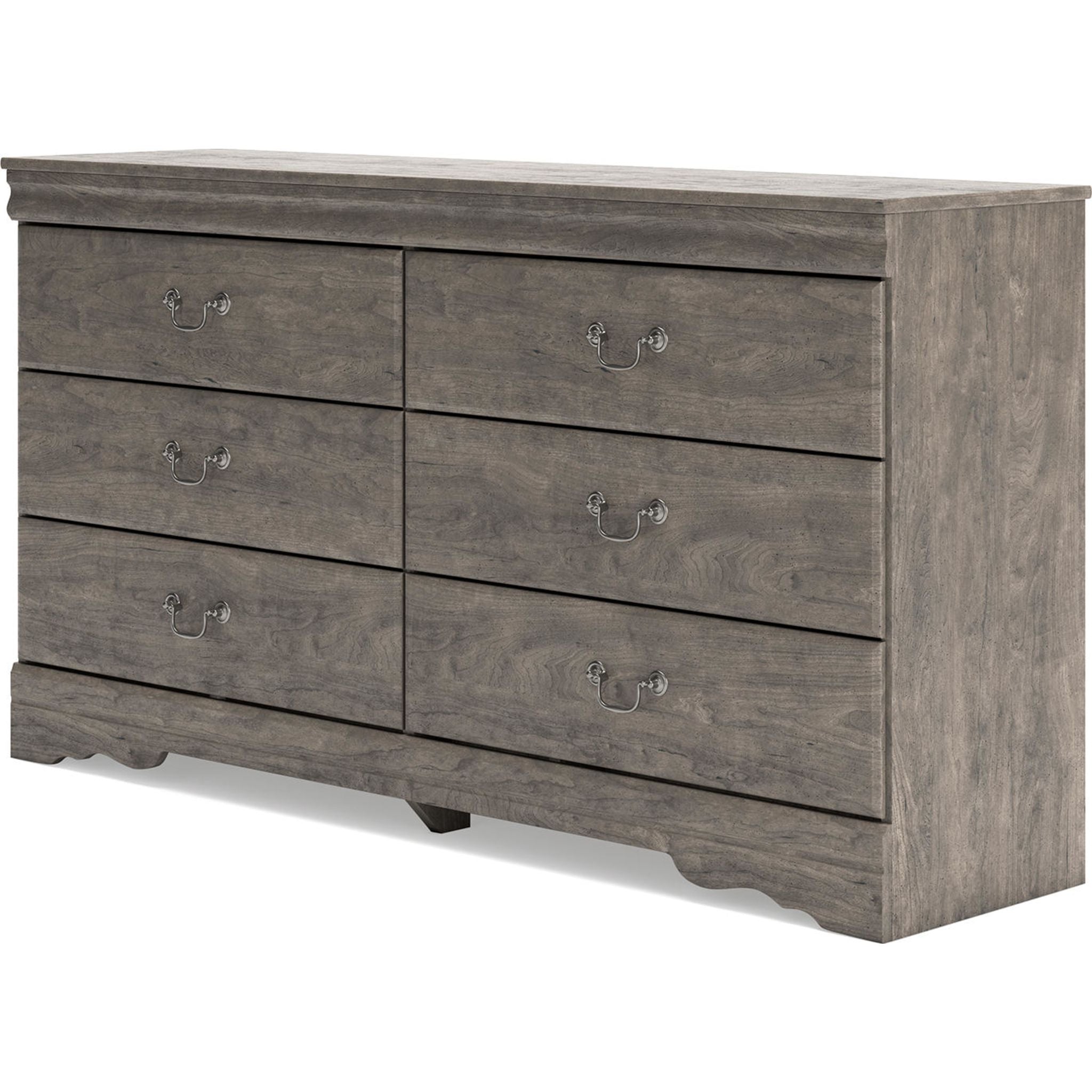 Bayzor 5-Piece Full Sleigh Bedroom Set in Gray - Modern Bed Frame, Nightstand & Dresser for Cozy Master Bedroom Decor