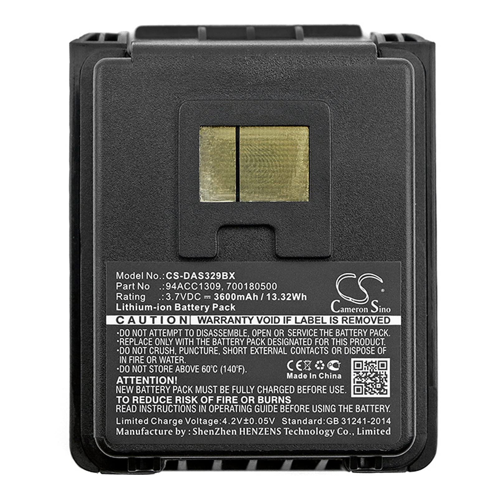 TECHTEK 3600mAh Replacement Battery for Datalogic Skorpio & Skorpio Gun Series - Compatible with EQ, CE Models - Replaces 700180500, 700180501, 942301000, 94ACC1309, 94ACC1329, GMC-1805 - Perfect for Warehouse Scanners, Retail Inventory & Logistics Use