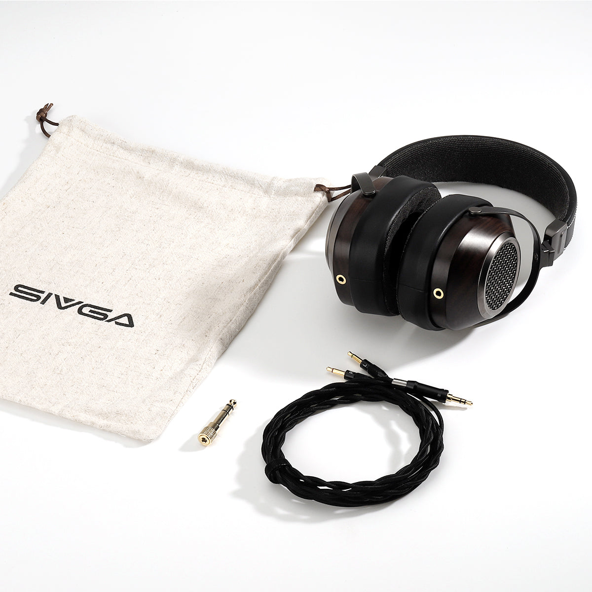 Sivga Anser Open Back Wooden Headphones - Premium Audiophile Headphones for Home Studio & Music Listening (Open Box)