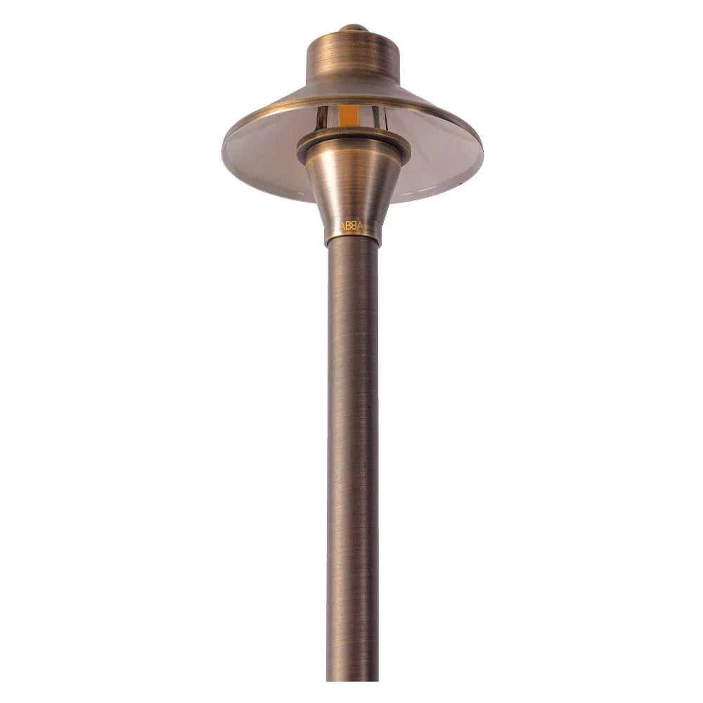 12V G4 Snub Low Voltage Heavy Duty Cast Brass Outdoor LED Pathway Light - Durable Landscape Lighting for Garden, Walkway, and Patio