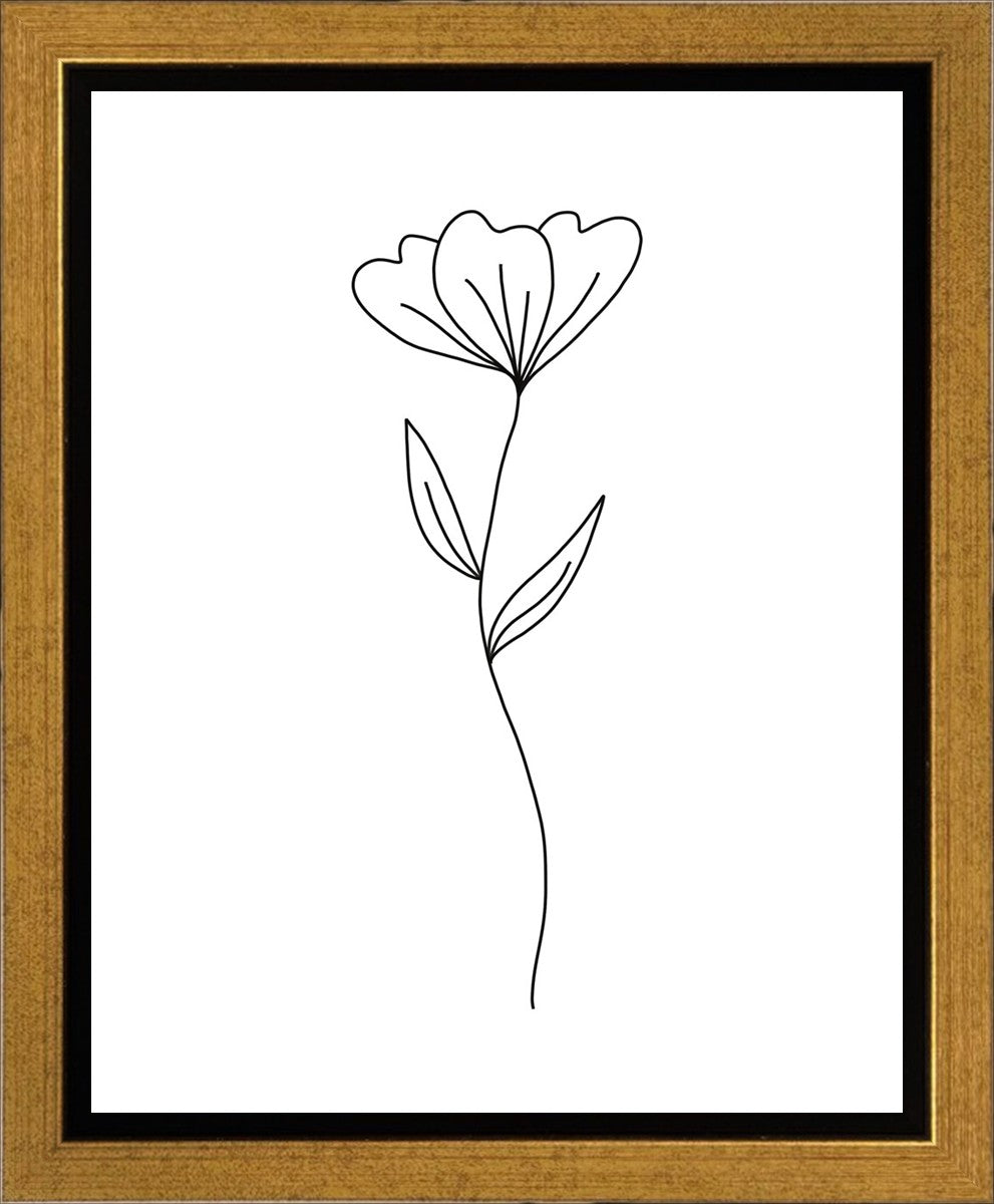Minimalist White Flower Gallery Wrap Canvas Art - Perfect for Living Room, Bedroom & Office Decor