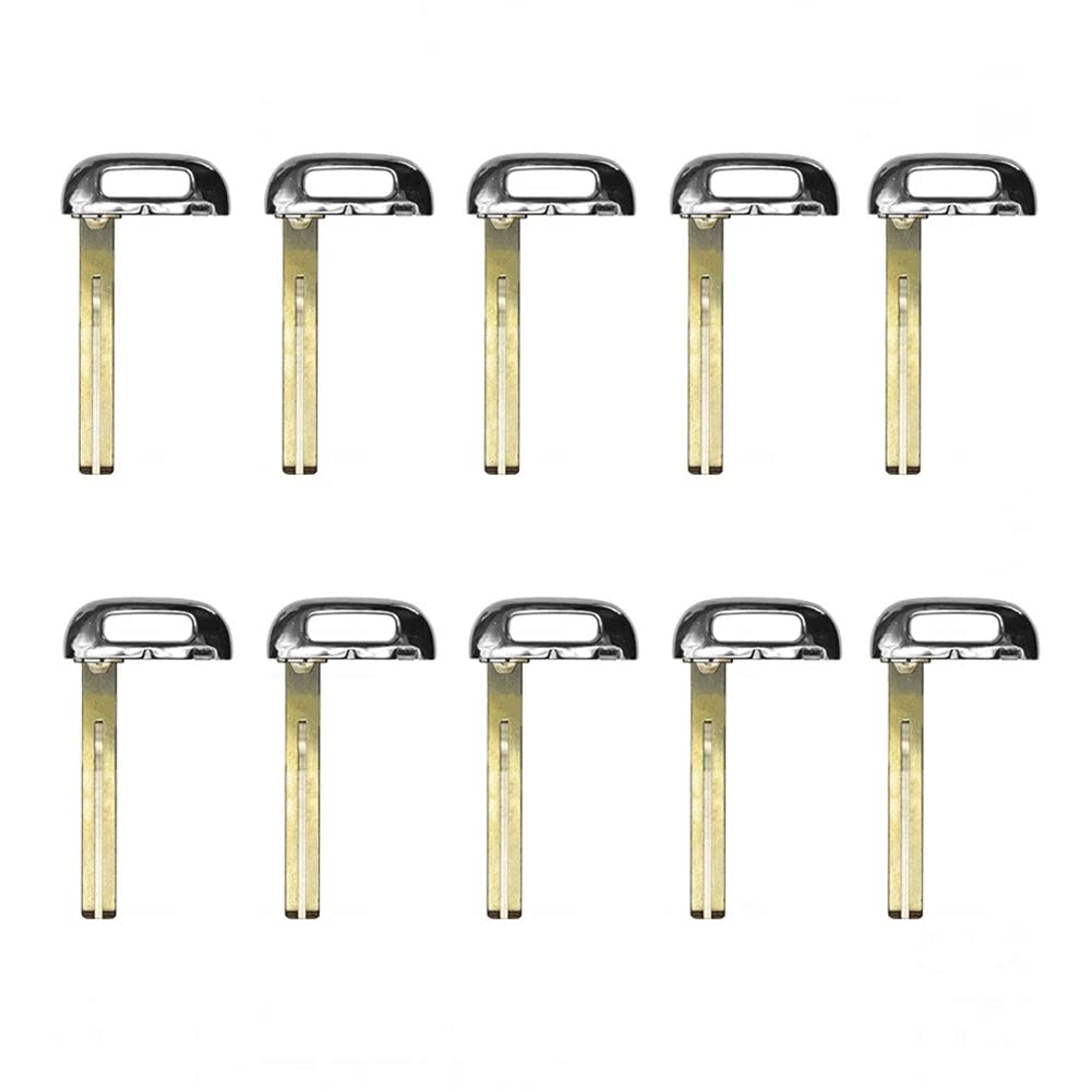 AKS Keys New Uncut Prox Smart Emergency Key Blade Insert - 10 Pack Compatible with Kia Vehicles | Car Key Replacement for Lost or Broken Keys | Perfect for Emergency Lockouts & Spare Key Needs