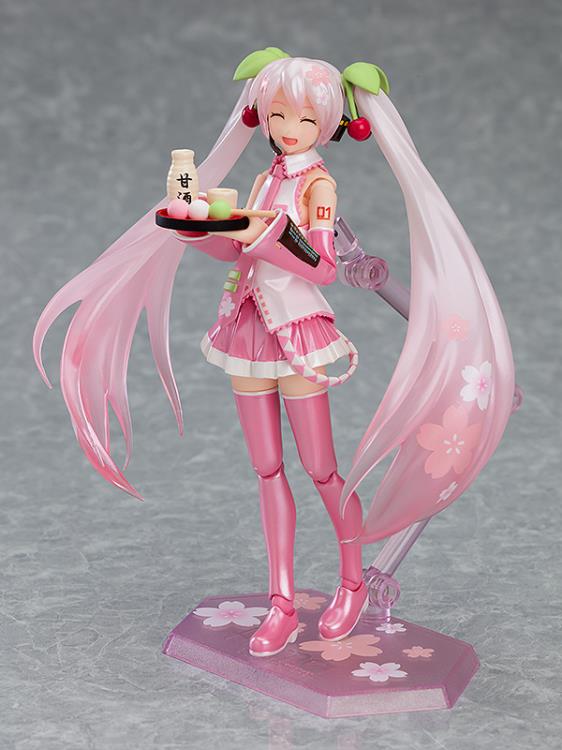 Figma #EX 061 Sakura Miku Vocaloid Anime Figure - Collectible Japanese Anime Character Model for Display & Cosplay