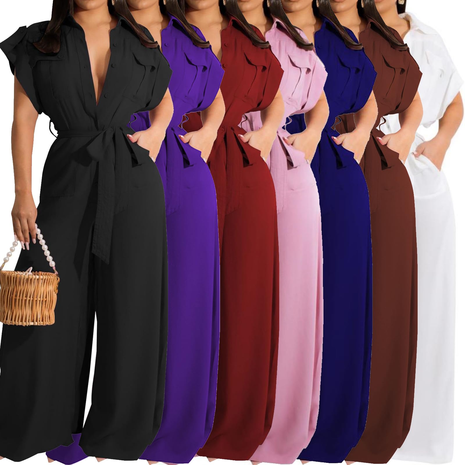 DinyIn Women's Elegant Off Shoulder Long Pants Sexy Bodycon Wide Leg Jumpsuit - Clubwear, Party Outfit, Night Out Romper for Women's Fashion & Evening Events