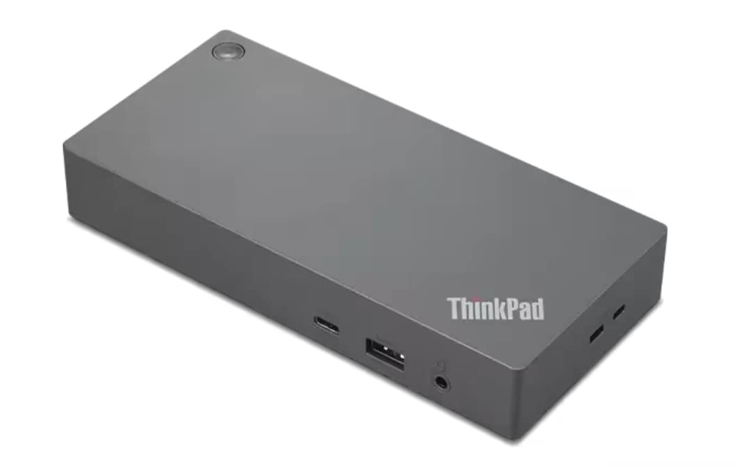 Lenovo ThinkPad Universal USB-C Dock v2 - 4K Dual Monitor Laptop Docking Station with Power Delivery, Ethernet, USB 3.0 Ports - Perfect for Home Office, Remote Work & Business Travel