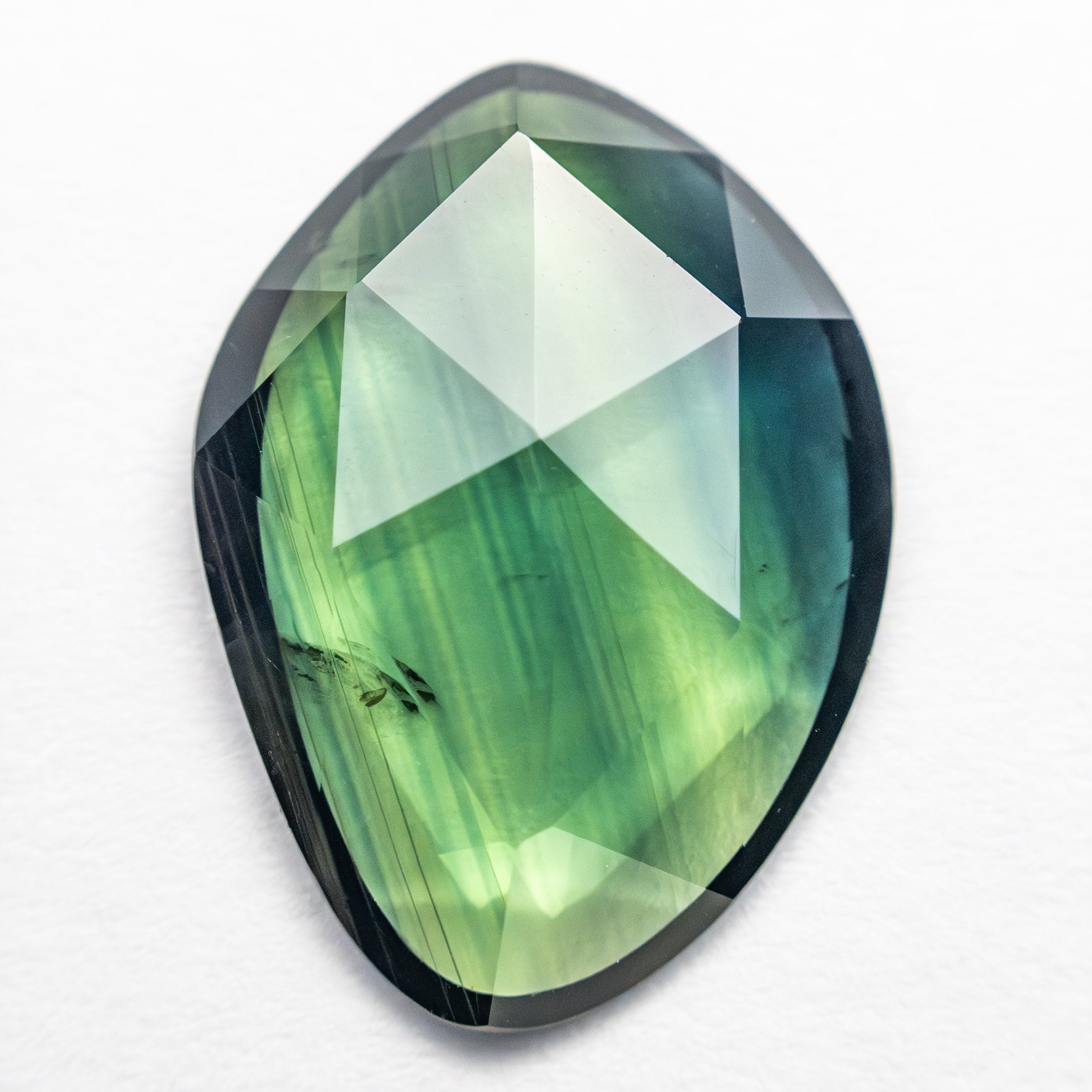 4.07ct Natural Amorphous Rose Cut Sapphire Gemstone - 14.68x10.50x2.78mm (26327-09) for Jewelry Making & Engagement Rings