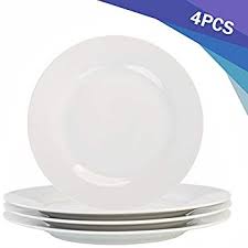 Premium 10.75 Inch Bistro Dinner Plates - Elegant Restaurant-Style Dishware for Fine Dining, Home Entertaining & Everyday Use