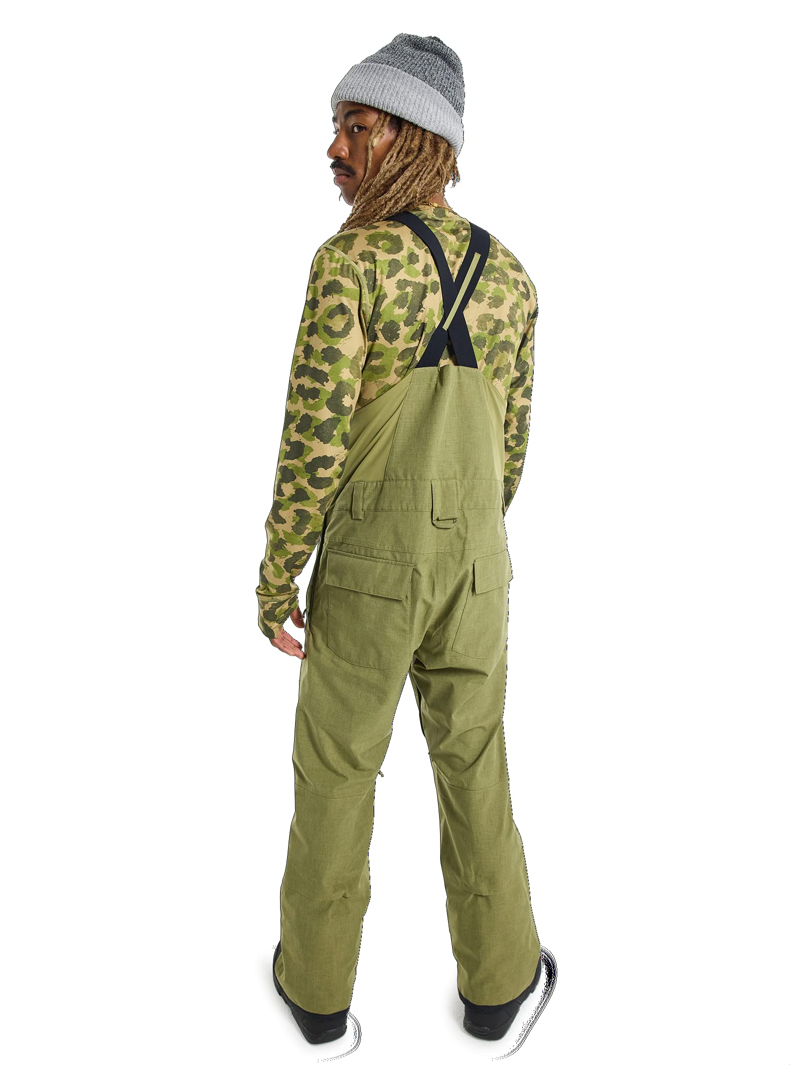 Burton Men's Snowdial Bib Snowboard Pants - Waterproof, Insulated Winter Ski Pants for Men - Perfect for Snowboarding, Skiing & Cold Weather Outdoor Activities