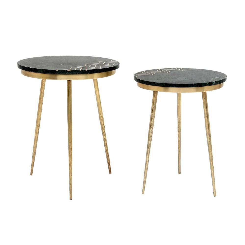 Belven Modern End Table Set of 2 - Nightstand Side Tables for Living Room, Bedroom - Wooden Accent Furniture with Storage Shelf - Perfect for Small Spaces, Apartments, Home Decor