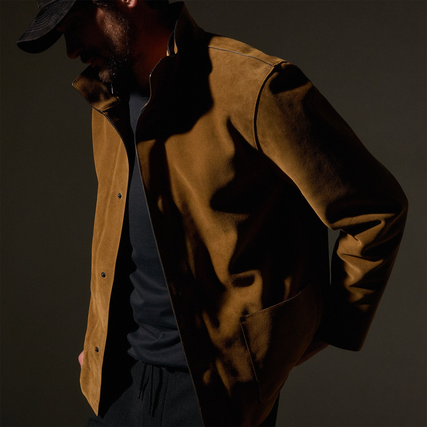 Premium Suede Ranch Jacket in Tobacco Brown - Stylish Western Cowboy Jacket for Men & Women - Perfect for Rodeo, Horseback Riding & Outdoor Adventures