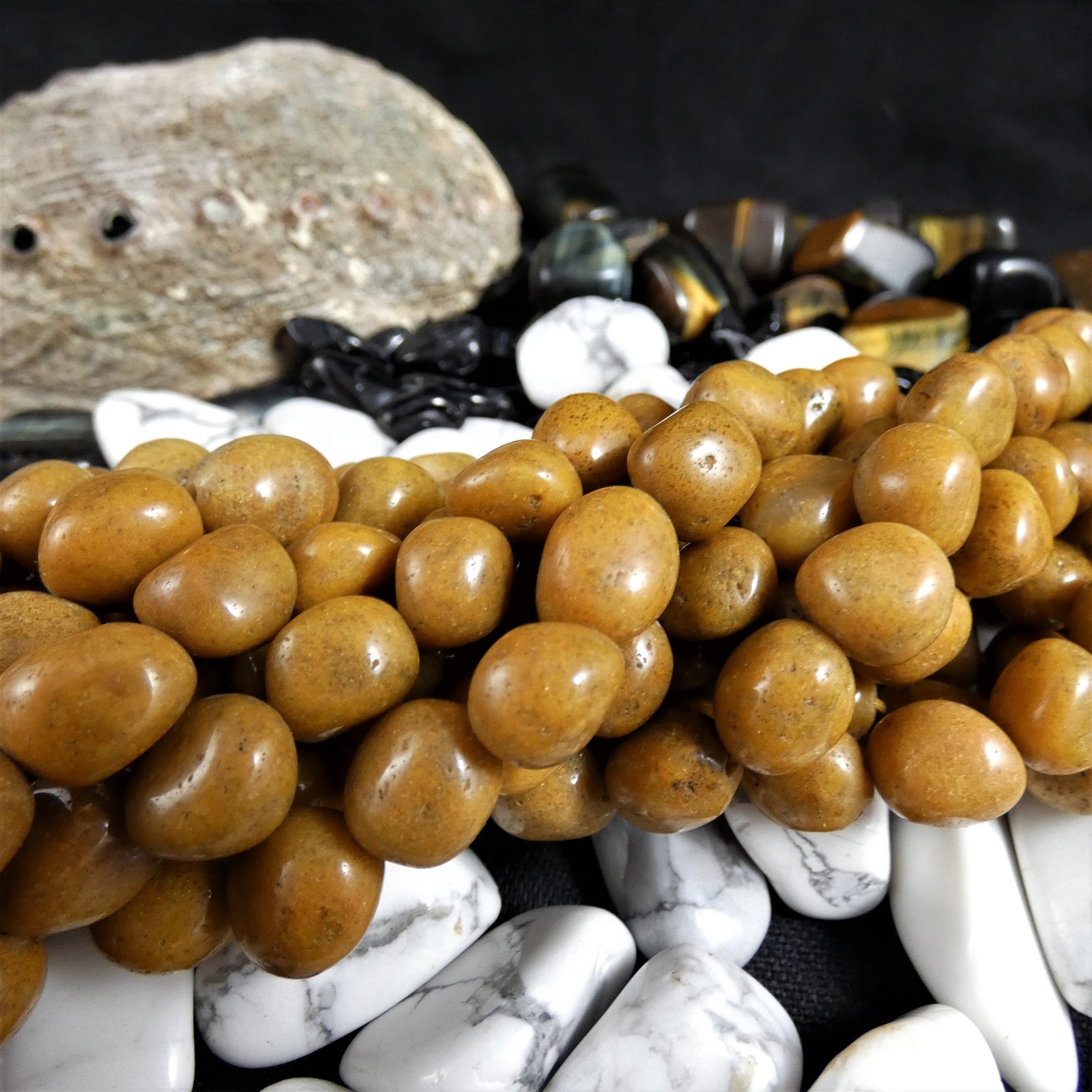 Natural Brown Jasper Bead Strands - 16 Inch Nugget Gemstone Beads for Jewelry Making, DIY Bracelets & Necklaces - Healing Crystal Beads for Meditation & Spiritual Gifts