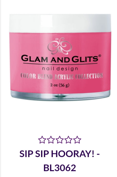 GLAM AND GLITS COLOR BLEND COLLECTION VOL.2 - BL3062 - 2 oz Nail Polish - SIP SIP HOORAY Shade - Long Lasting Gel Polish for Manicures & Pedicures - Perfect for Parties, Weddings & Special Occasions