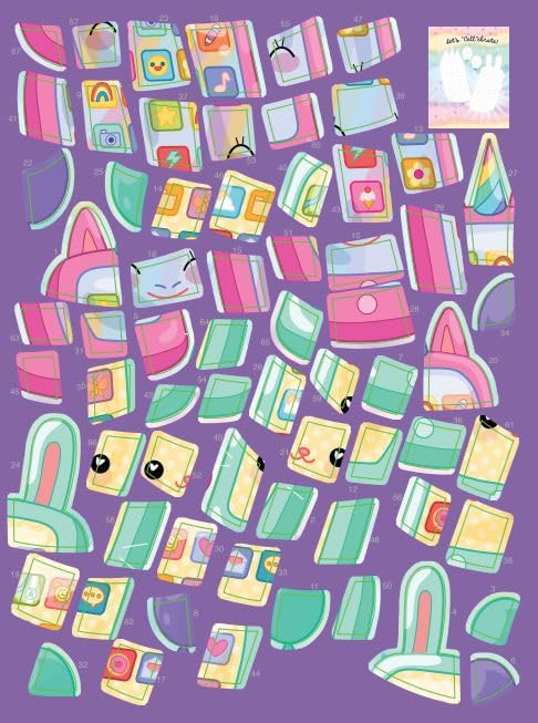 Sticker by Number Activity Book for Kids - 900 Kawaii-Inspired Stickers with Pull-Out Pages | Fun Learning & Creative Play for Children | Perfect for Travel, Birthday Gifts & Classroom Activities