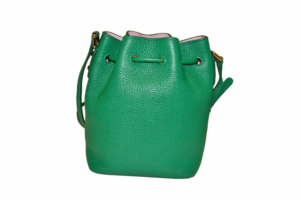 Authentic Dolce&Gabbana Green Claudia Small Bucket Crossbody Bag for Women | Luxury Leather Shoulder Purse | Perfect for Date Night, Parties & Travel Accessories