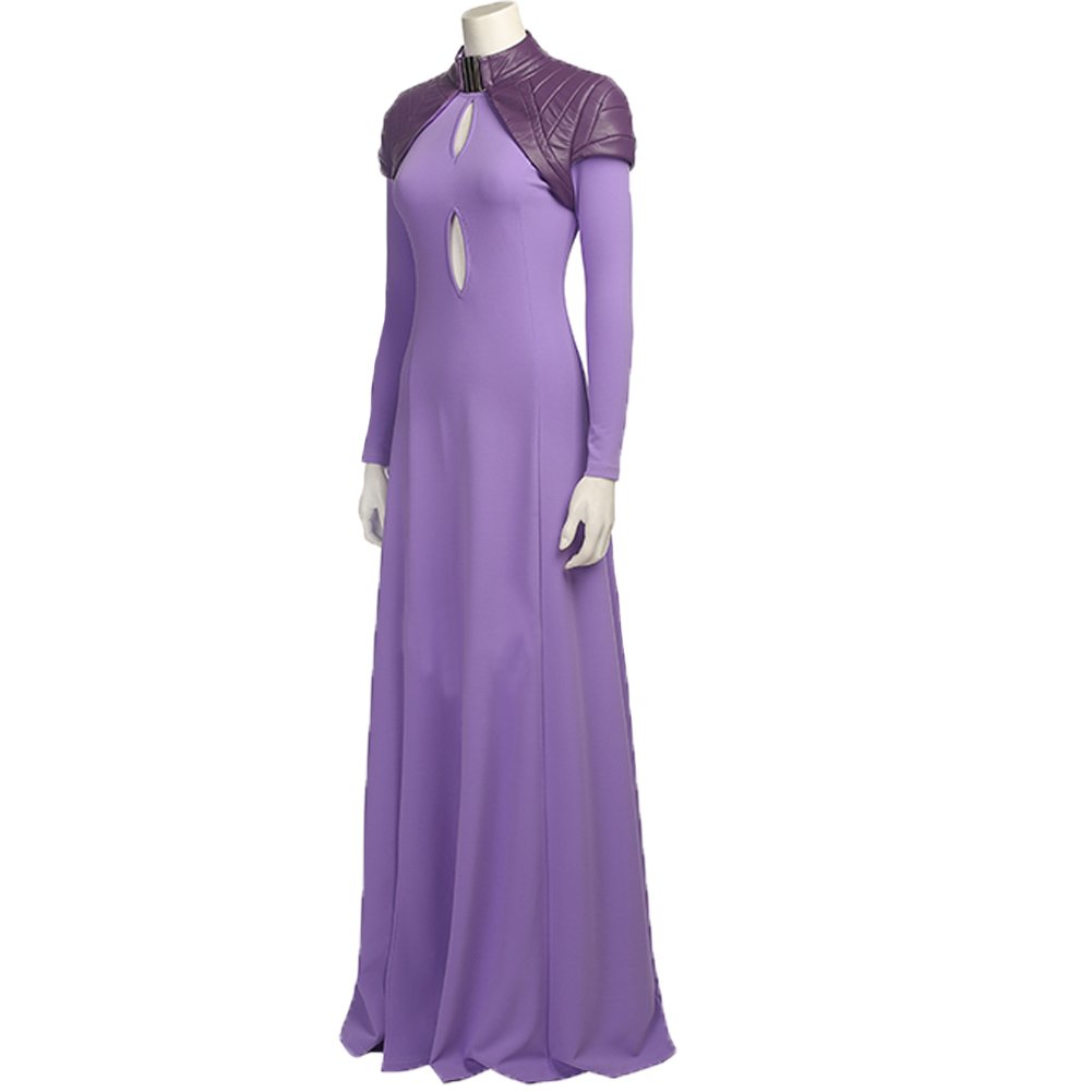 Anime Women's Purple Cosplay Costume Full Set - Elegant Halloween Party Outfit for Anime Lovers & Cosplay Events