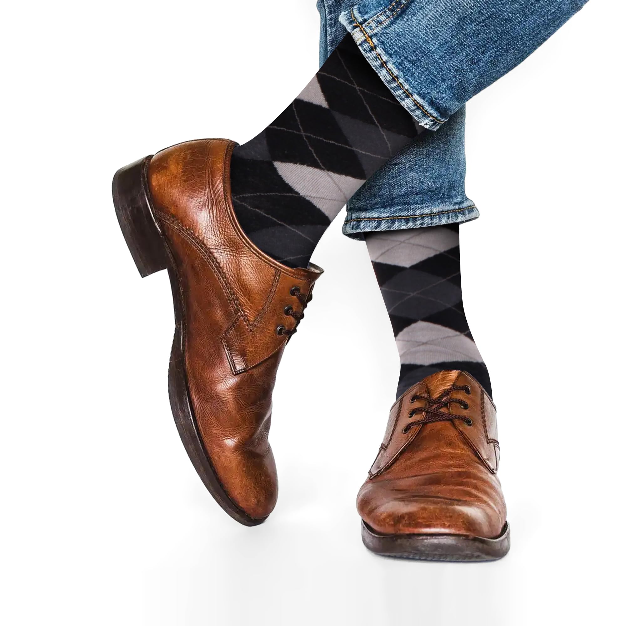 Premium WeciBor Men's Seamless Dress Socks 12-Pack - Ultra Soft Combed Cotton for Business & Formal Wear - Perfect for Office, Weddings & Dress Shoes Comfort