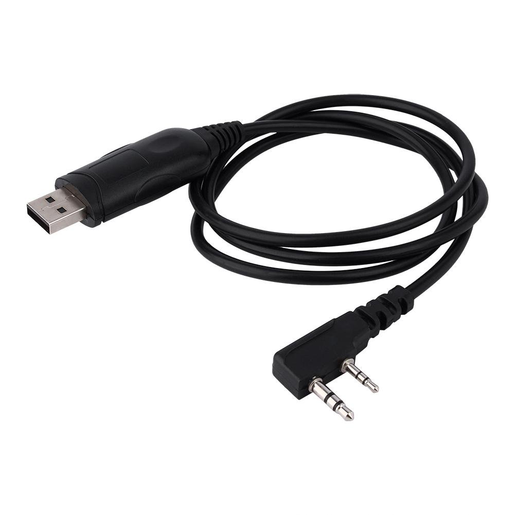 UV-5R Programming Cable - 2 Way USB Data Cable for Baofeng UV-5R/3R Plus/UV89 Walkie Talkies - 3ft (1m) with Driver CD - Perfect for Radio Programming & Firmware Updates
