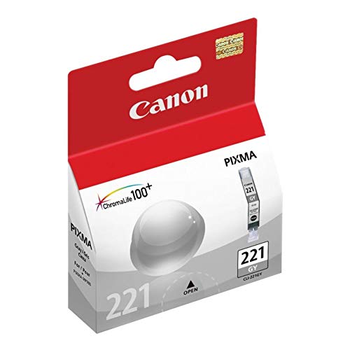 Genuine Canon CLI-221 Gray Ink Tank Cartridge - Compatible with MP980 & MP990 Printers - High-Quality Printing for Home Office & Photo Projects