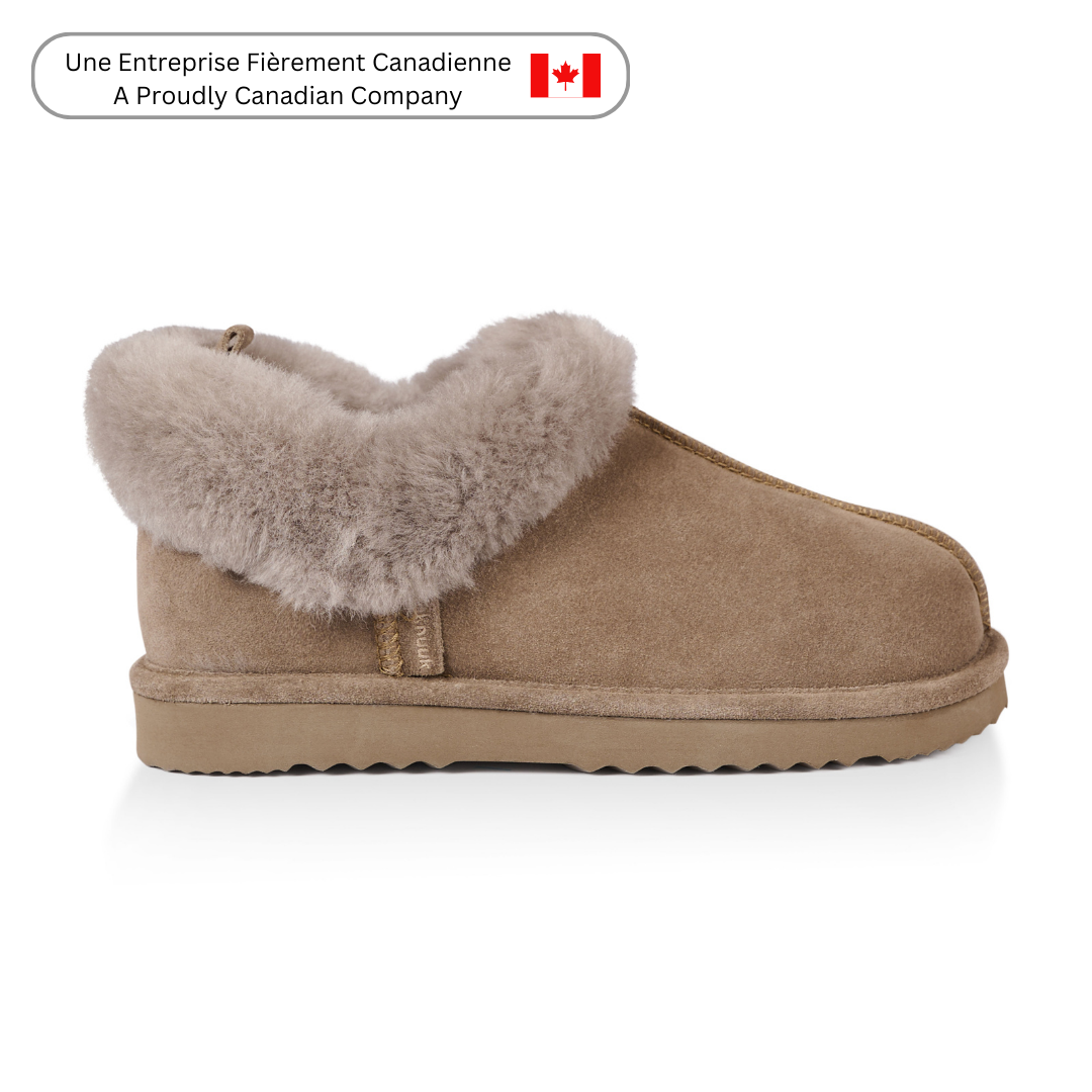 Willow Women's Cozy Memory Foam Slippers - Soft Indoor/Outdoor House Shoes with Non-Slip Sole, Charcoal Taupe - Perfect for Relaxing at Home, Lounging & Quick Errands