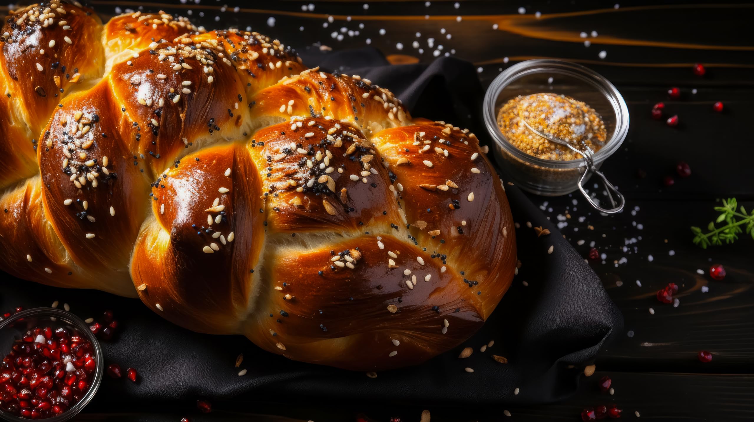 Fresh New York City Challah Bread - 2 Pack | Artisanal Kosher Jewish Egg Bread | Perfect for Shabbat, Holidays & Family Gatherings