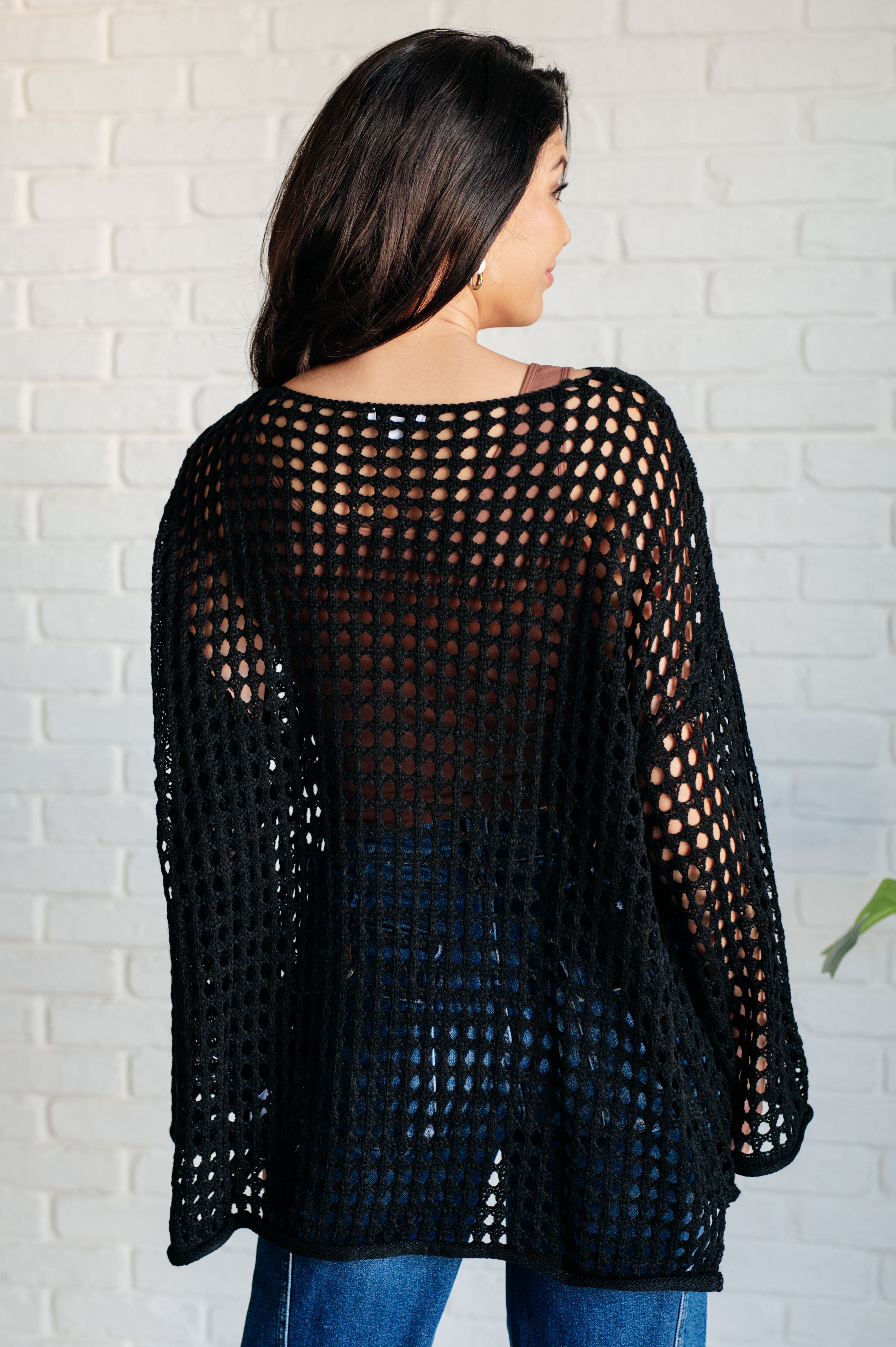 Ask Anyway Fishnet Sweater - Stylish Mesh Knit Top for Women | Trendy Party & Night Out Outfit | Perfect for Clubbing, Date Night and Fashion Streetwear