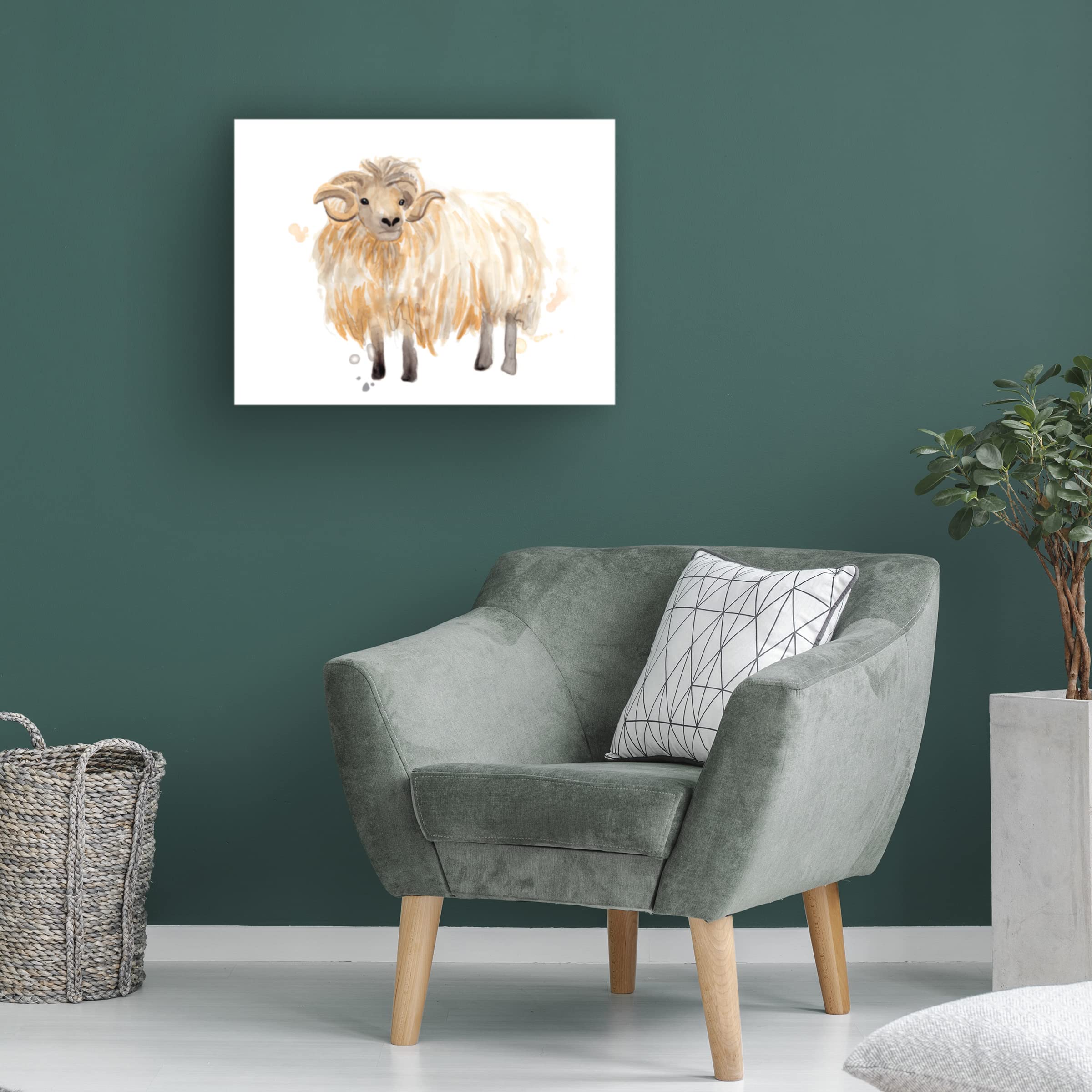 Highland Squad II Canvas Art by June Erica Vess - Premium Trademark Fine Art Wall Decor for Living Room, Bedroom & Office