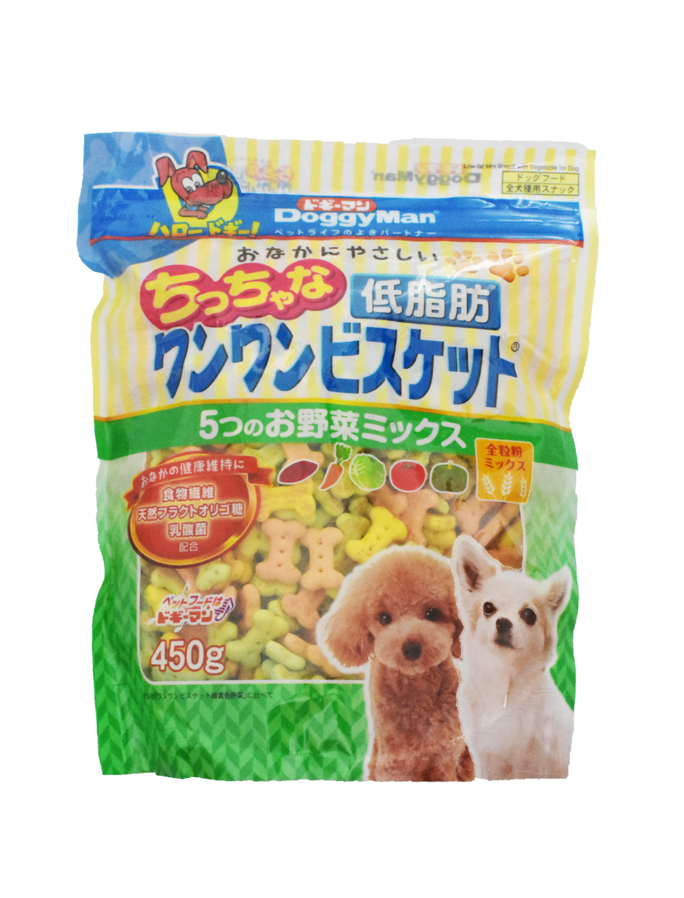 Low Fat Mini Dog Biscuits with Vegetables - Healthy Dog Treats for Small & Large Breeds (2 Sizes) - Perfect for Training Rewards & Dental Care