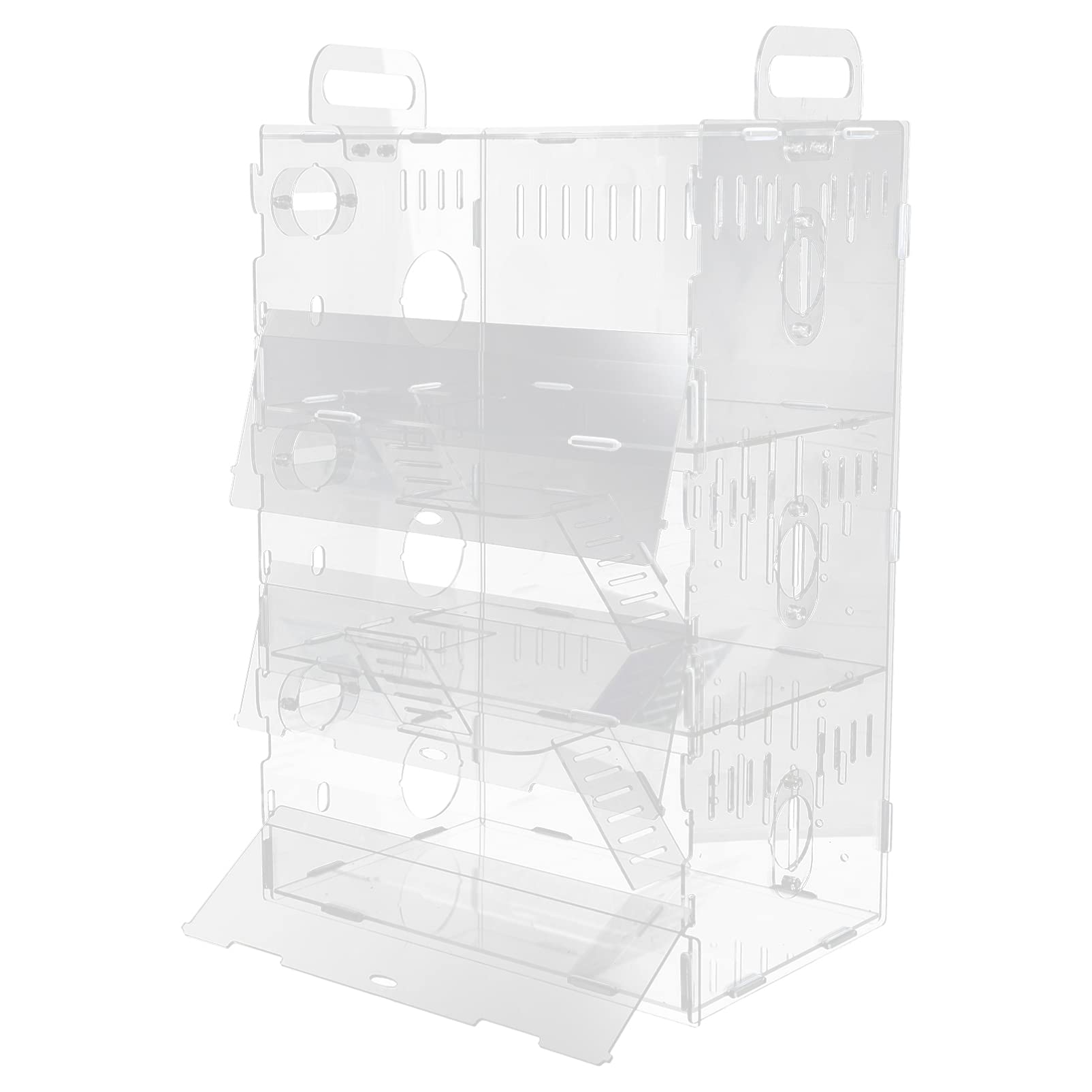 1pc Small Pet Cage for Hamsters, Chinchillas & Small Animals - Portable Hamster House, Nest & Villa Cage with Ventilation - Perfect for Home, Office, or Travel Use