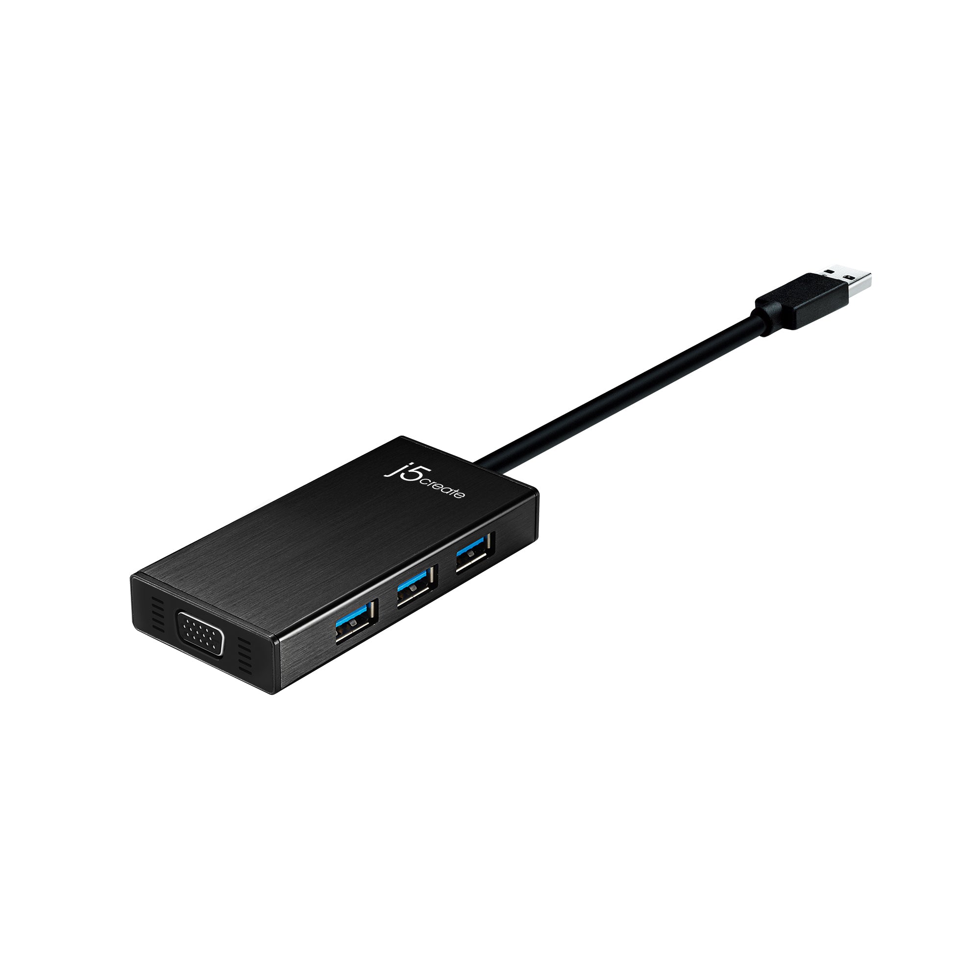 USB 3.0 VGA Adapter with 3-Port USB Hub - Multi-Monitor Setup for Laptop, Desktop & Home Office Workstations