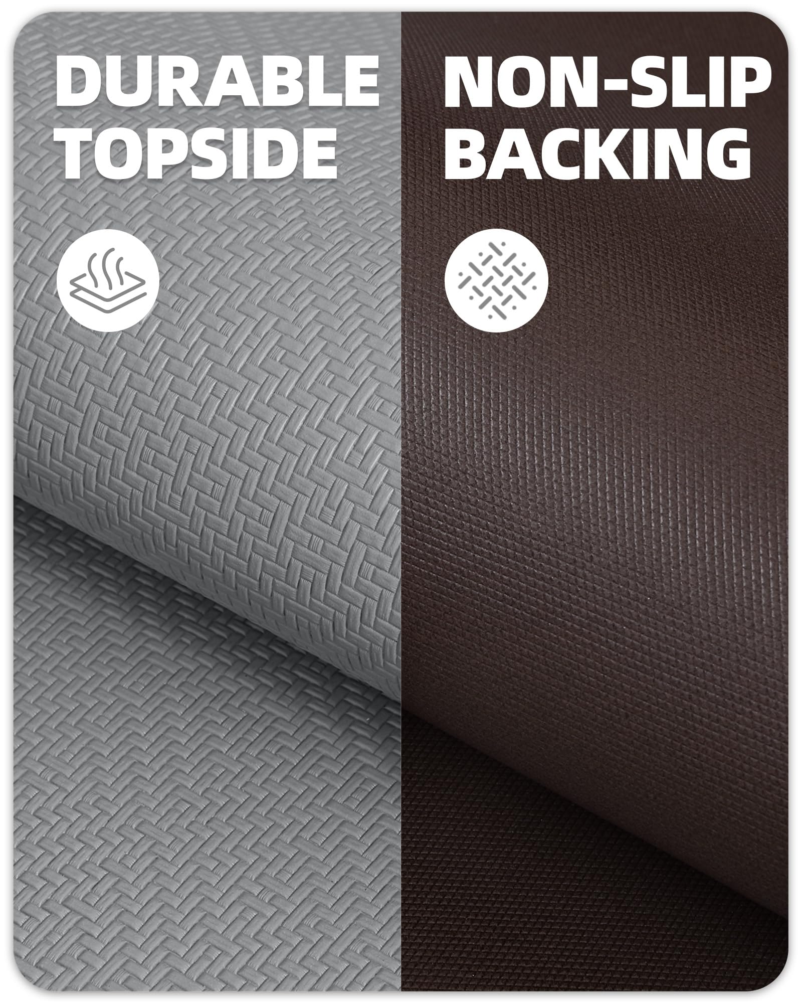 Anti-Fatigue Kitchen Floor Mat - Non-Slip Cushioned Foam Pad for Standing Comfort, 17
