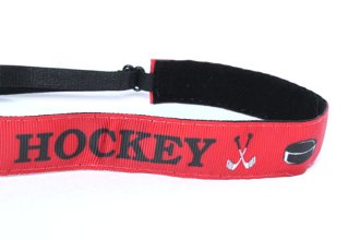 Adjustable Non-Slip Sports Headband for Women & Men - Sweat Absorbent Workout Headband for Running, Yoga, Hockey, Tennis - Red