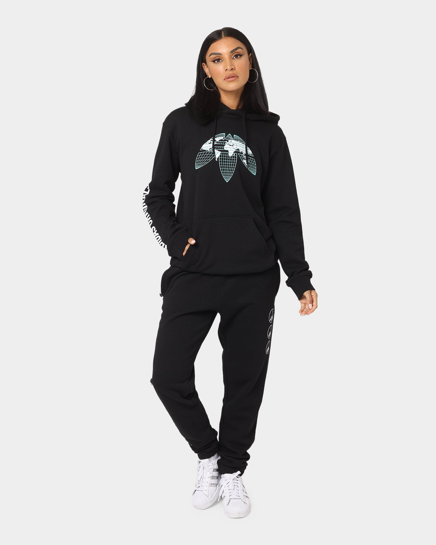 Adidas Graphics United Sweatpants for Men - Black Athletic Joggers for Running, Gym & Casual Wear