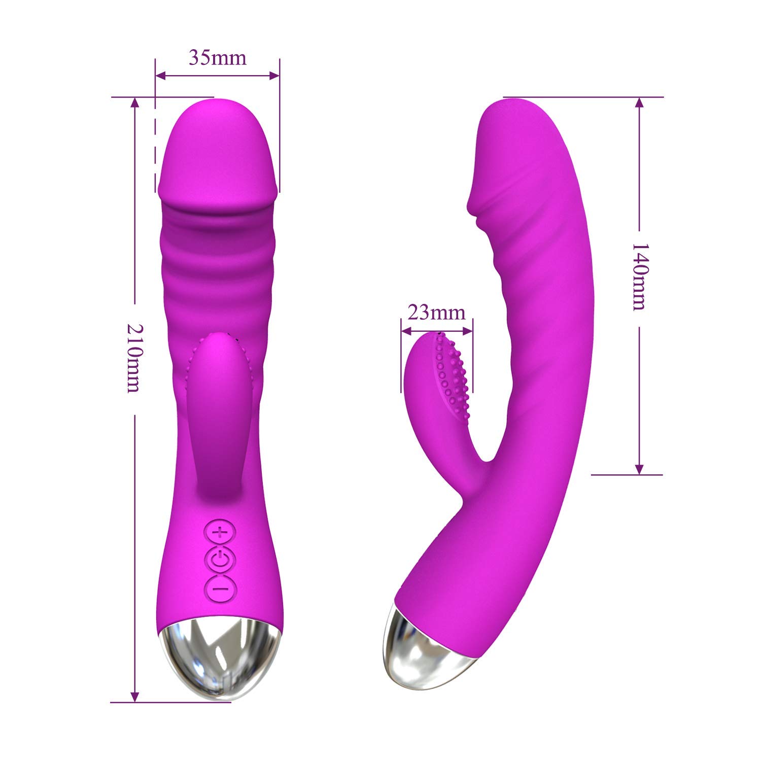 10 Powerful Modes Rechargeable Vibrator for Women & Couples - Wireless Waterproof Adult Sensory Toy with Body-Safe Silicone - Perfect for Solo Play, Couples Intimacy & Stress Relief