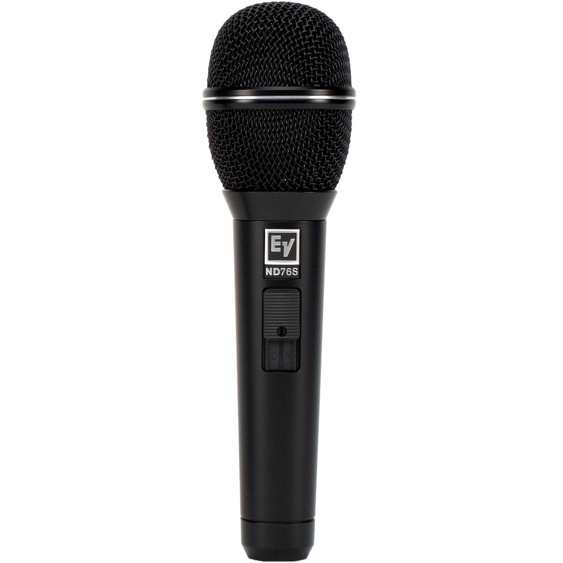 Electro-Voice ND76S Professional Dynamic Vocal Microphone with On/Off Switch - Ideal for Live Performances, Studio Recording & Podcasting